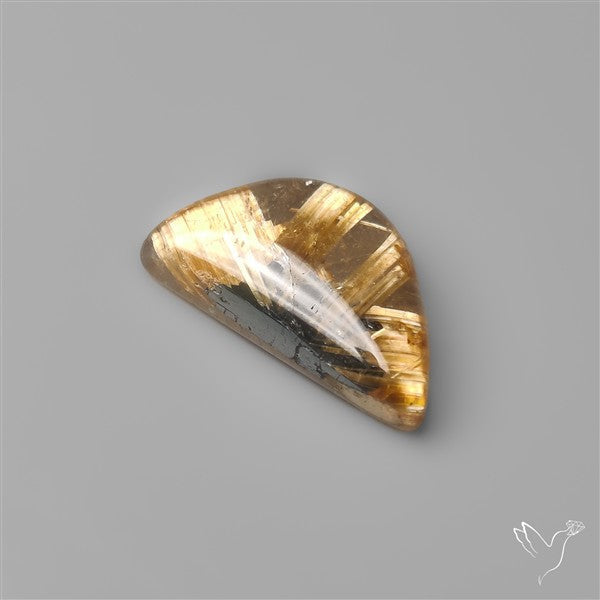 Star Golden Rutilated Quartz Cabochon