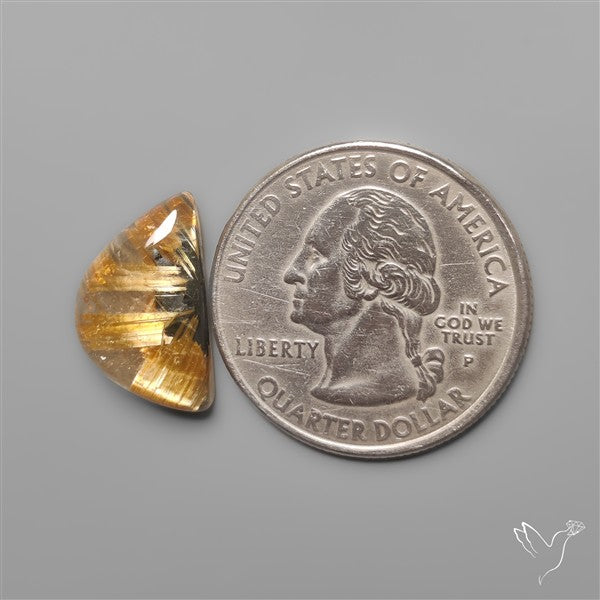 Star Golden Rutilated Quartz Cabochon