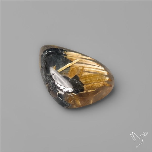 Star Golden Rutilated Quartz Cabochon
