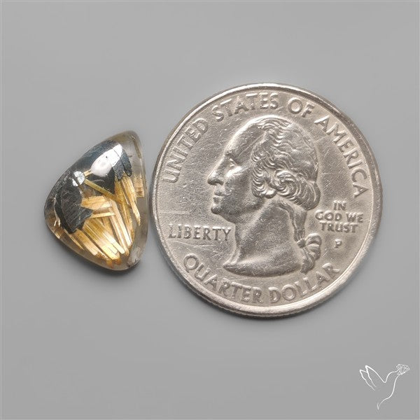 Star Golden Rutilated Quartz Cabochon