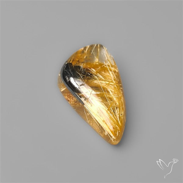 Star Golden Rutilated Quartz Cabochon