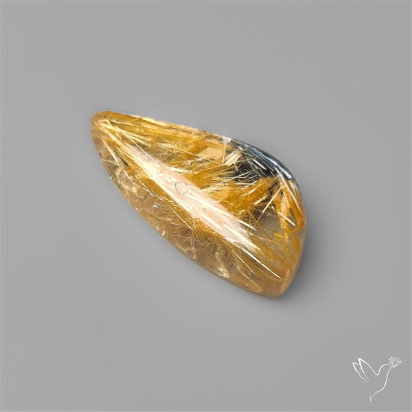 Star Golden Rutilated Quartz Cabochon