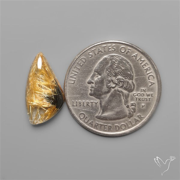 Star Golden Rutilated Quartz Cabochon