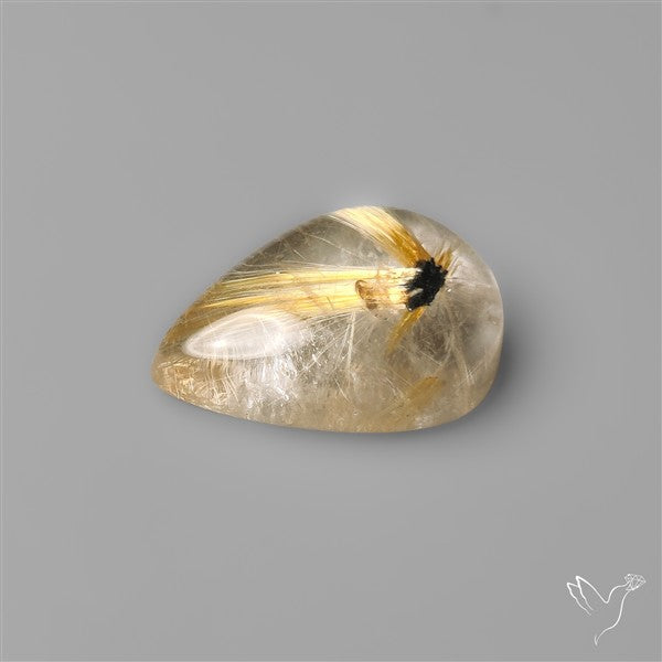 Star Golden Rutilated Quartz Cabochon