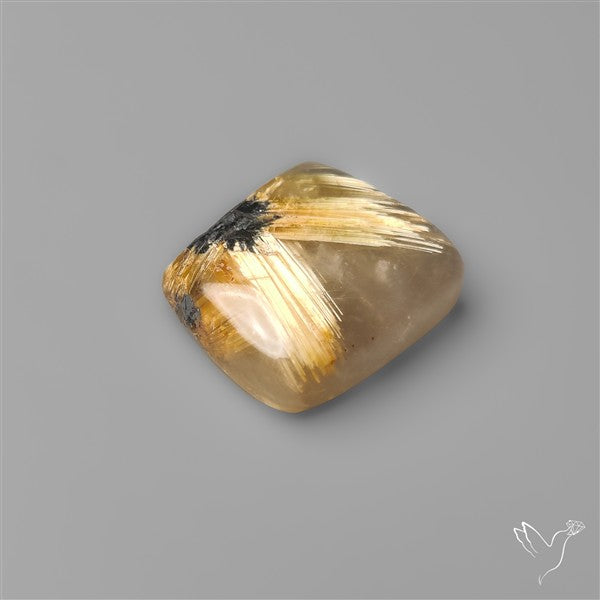 Star Golden Rutilated Quartz Cabochon