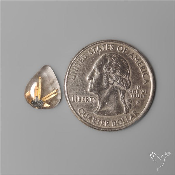 Star Golden Rutilated Quartz Cabochon