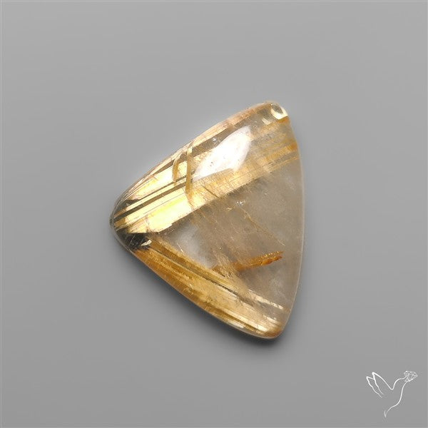 Star Golden Rutilated Quartz Cabochon
