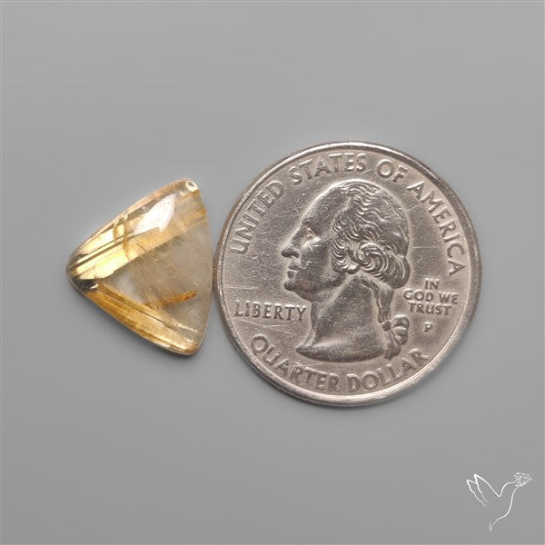 Star Golden Rutilated Quartz Cabochon