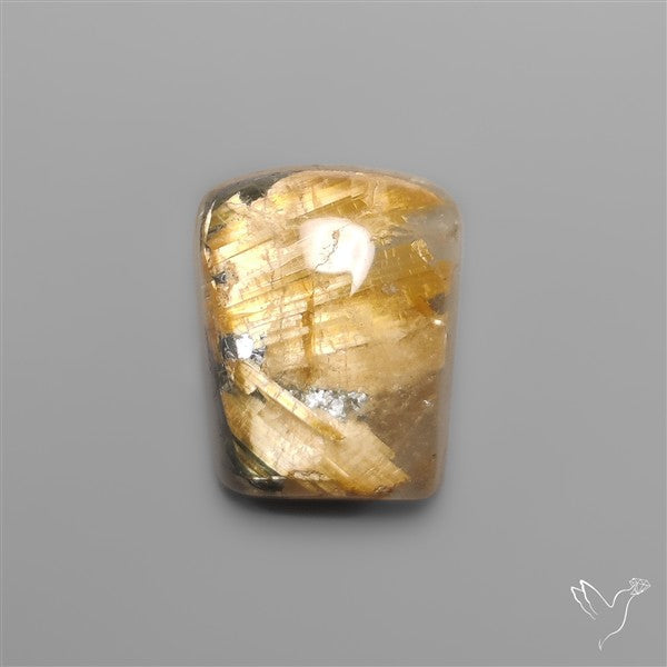 Star Golden Rutilated Quartz Cabochon