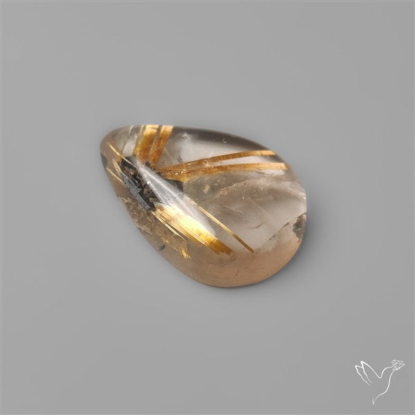 Star Golden Rutilated Quartz Cabochon