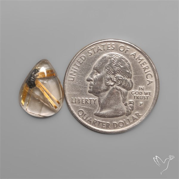 Star Golden Rutilated Quartz Cabochon