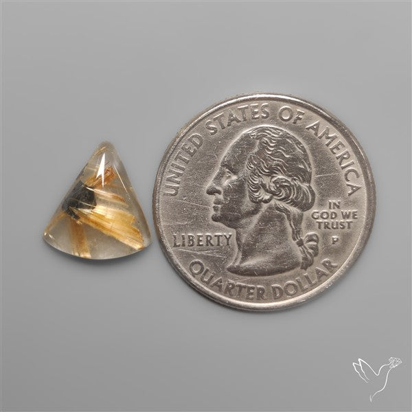Star Golden Rutilated Quartz Cabochon