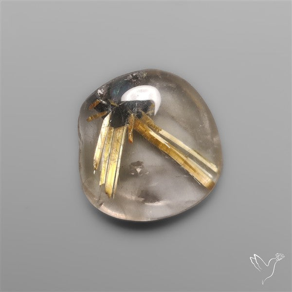 Star Golden Rutilated Quartz Cabochon