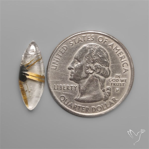 Star Golden Rutilated Quartz Cabochon