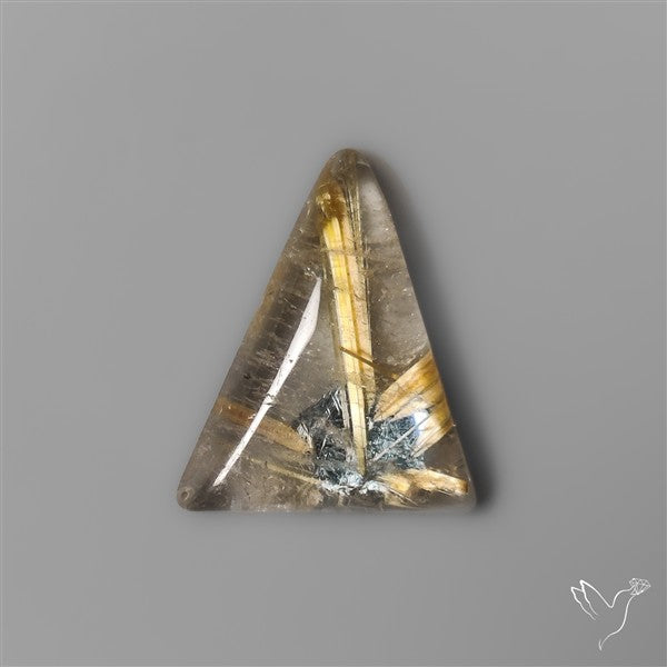 Star Golden Rutilated Quartz Cabochon
