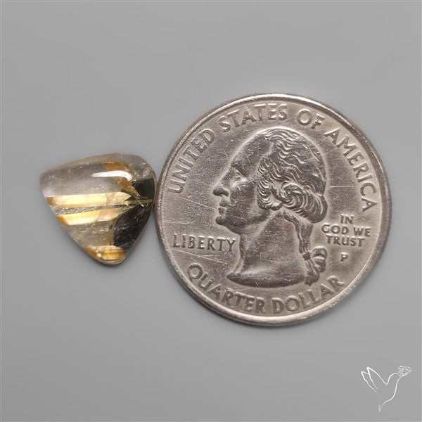 Star Golden Rutilated Quartz Cabochon