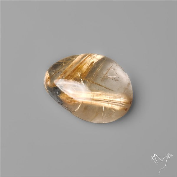 Star Golden Rutilated Quartz Cabochon