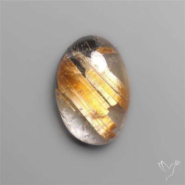 Star Golden Rutilated Quartz Cabochon