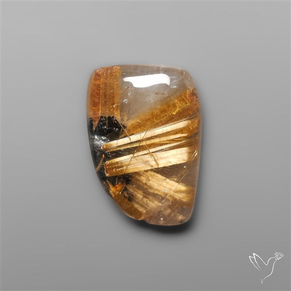 Star Golden Rutilated Quartz Cabochon