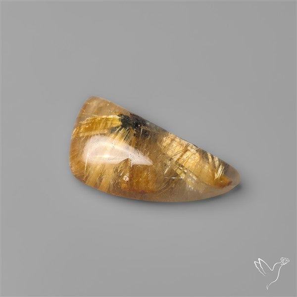 Star Golden Rutilated Quartz Cabochon