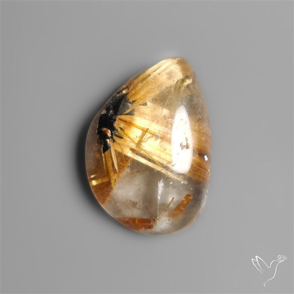 Star Golden Rutilated Quartz Cabochon