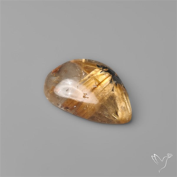 Star Golden Rutilated Quartz Cabochon