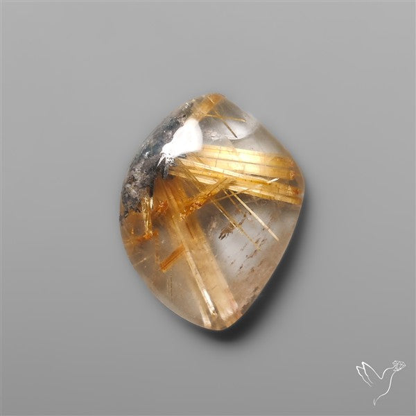 Star Golden Rutilated Quartz Cabochon