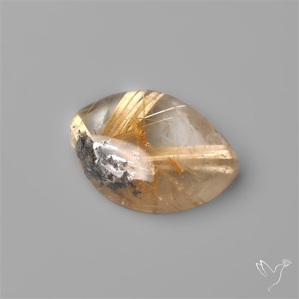 Star Golden Rutilated Quartz Cabochon
