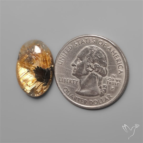 Star Golden Rutilated Quartz Cabochon