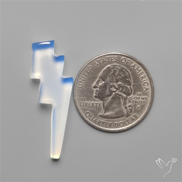 Opalite Lighting Bolt Carving