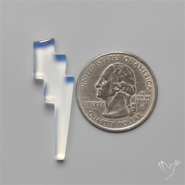 Opalite Lighting Bolt Carving