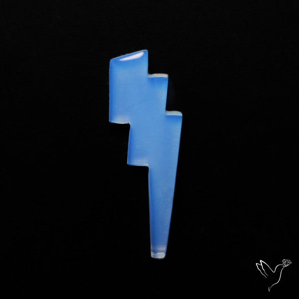 Opalite Lighting Bolt Carving