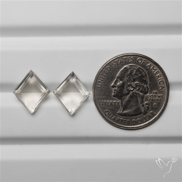 Portrait Cut Clear Himalayan Crystal Quartz Pair