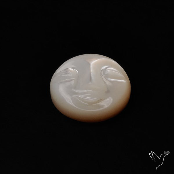 Mother Of Pearl Moonface Carving