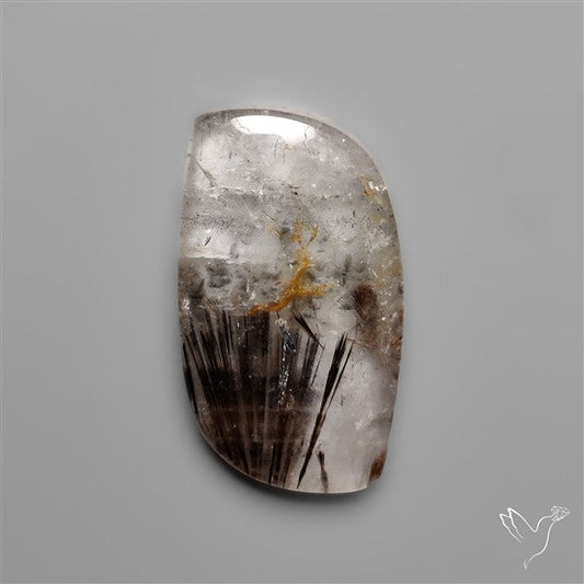 Cacoxenite In Quartz Cabochon