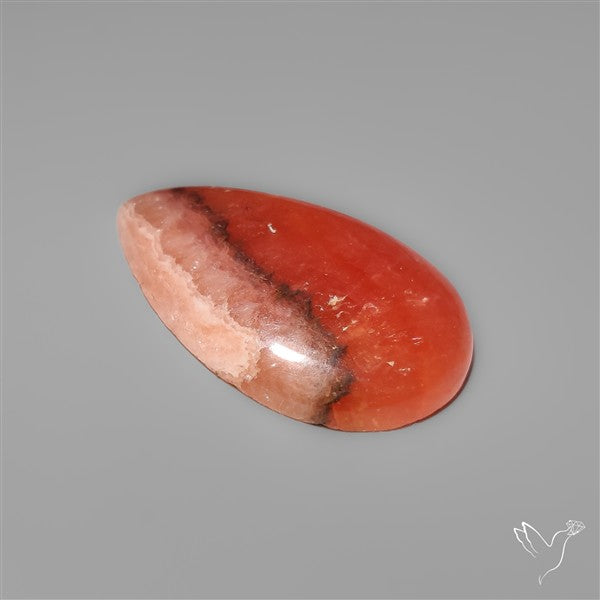 Gemmy Rhodochrosite Cabochon Deep Red