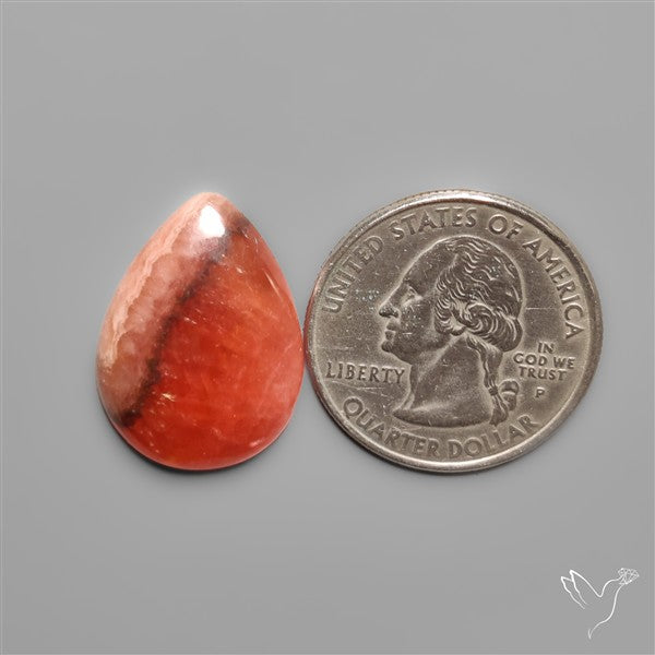 Gemmy Rhodochrosite Cabochon Deep Red