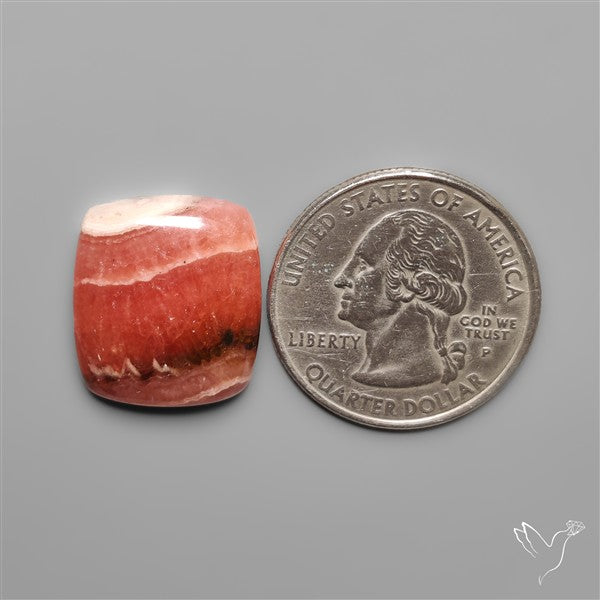 Gemmy Rhodochrosite Cabochon Deep Red