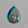 Azurite Malachite with Cuprite Cabochon