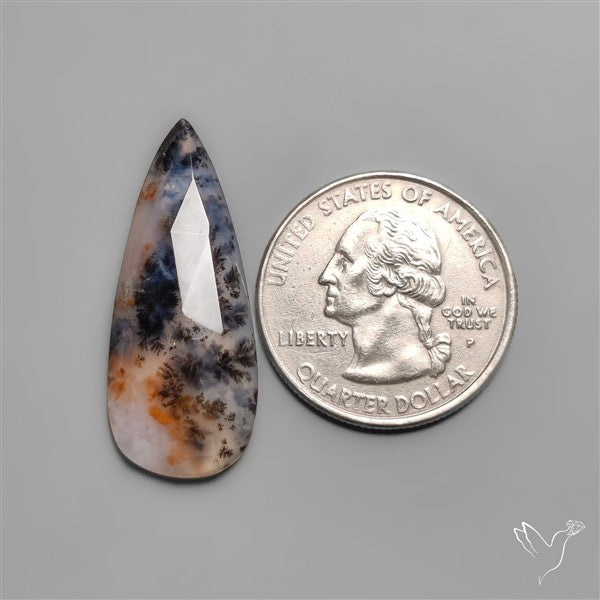 Rose Cut Rare Russian Dendritic Agate