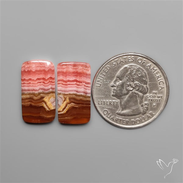Honey Rhodochrosites Pair