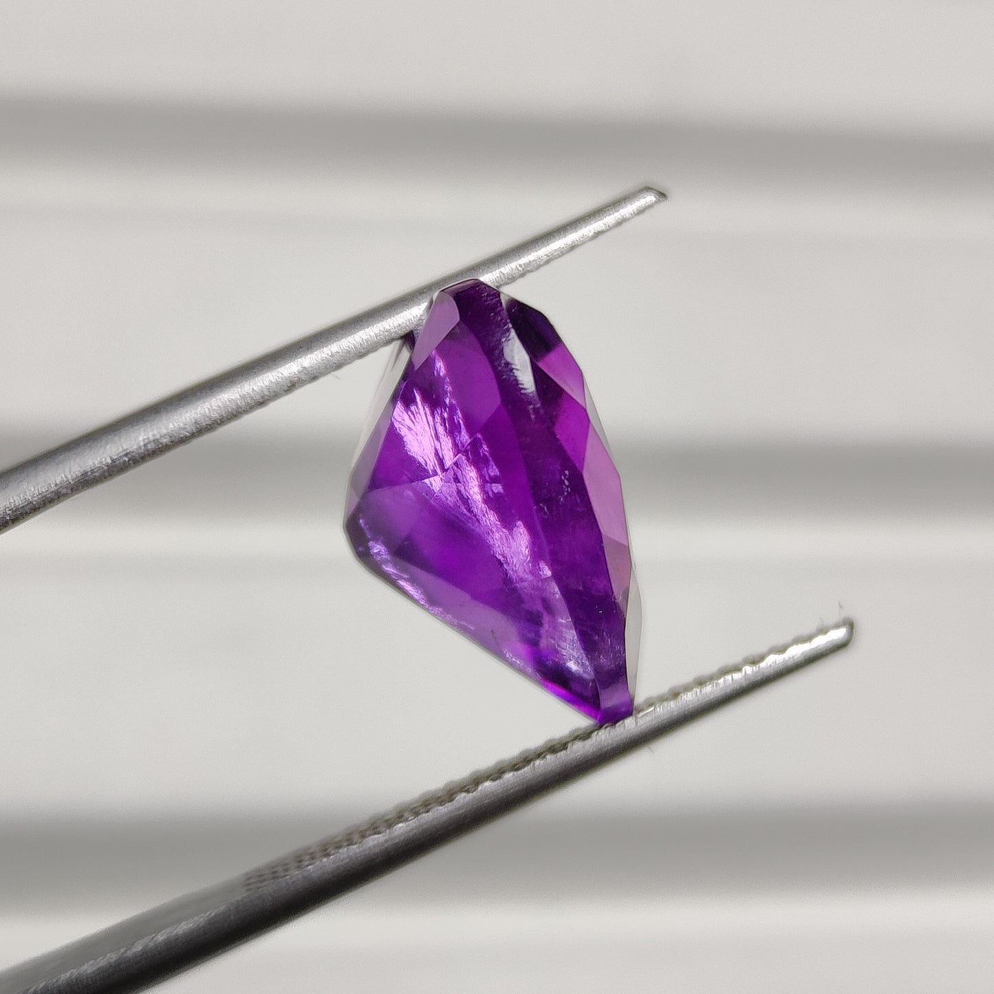 Faceted Amethyst Heart Carving