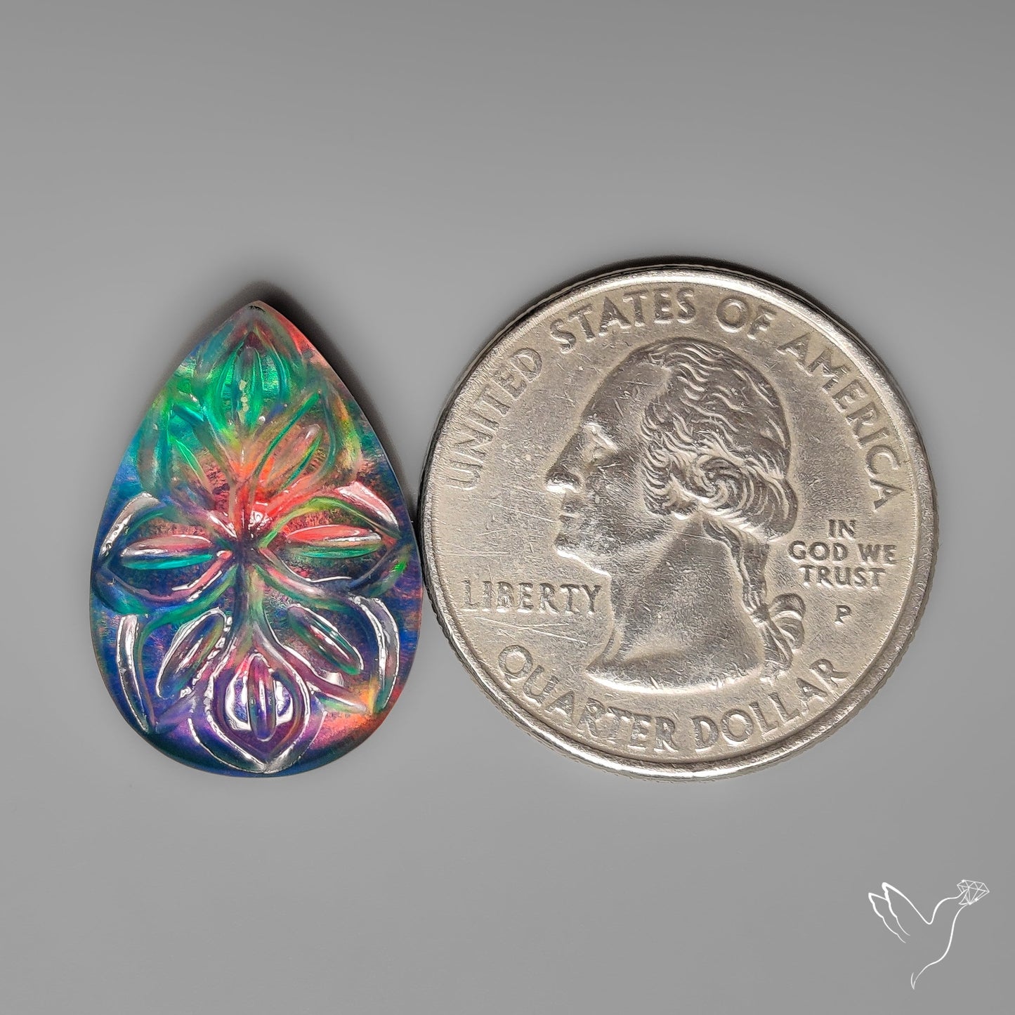 Aurora Opal Mughal Carving Doublet
