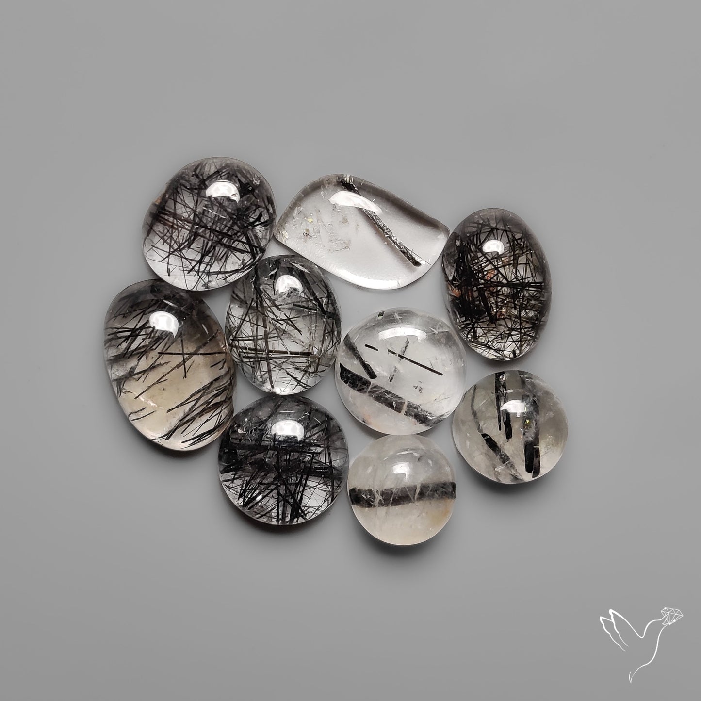 Black Tourmalinated Quartz Lot