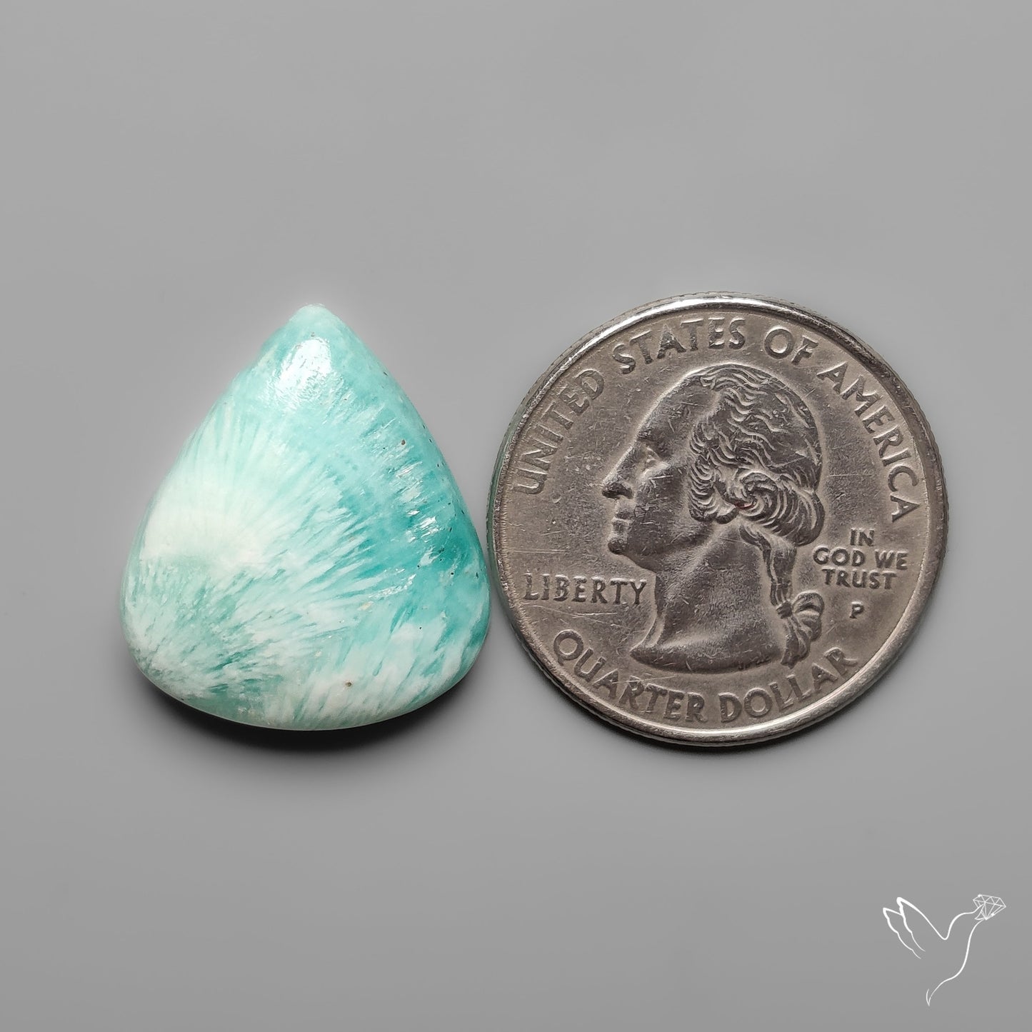 Caribbean Calcite With Aragonite Cabochon