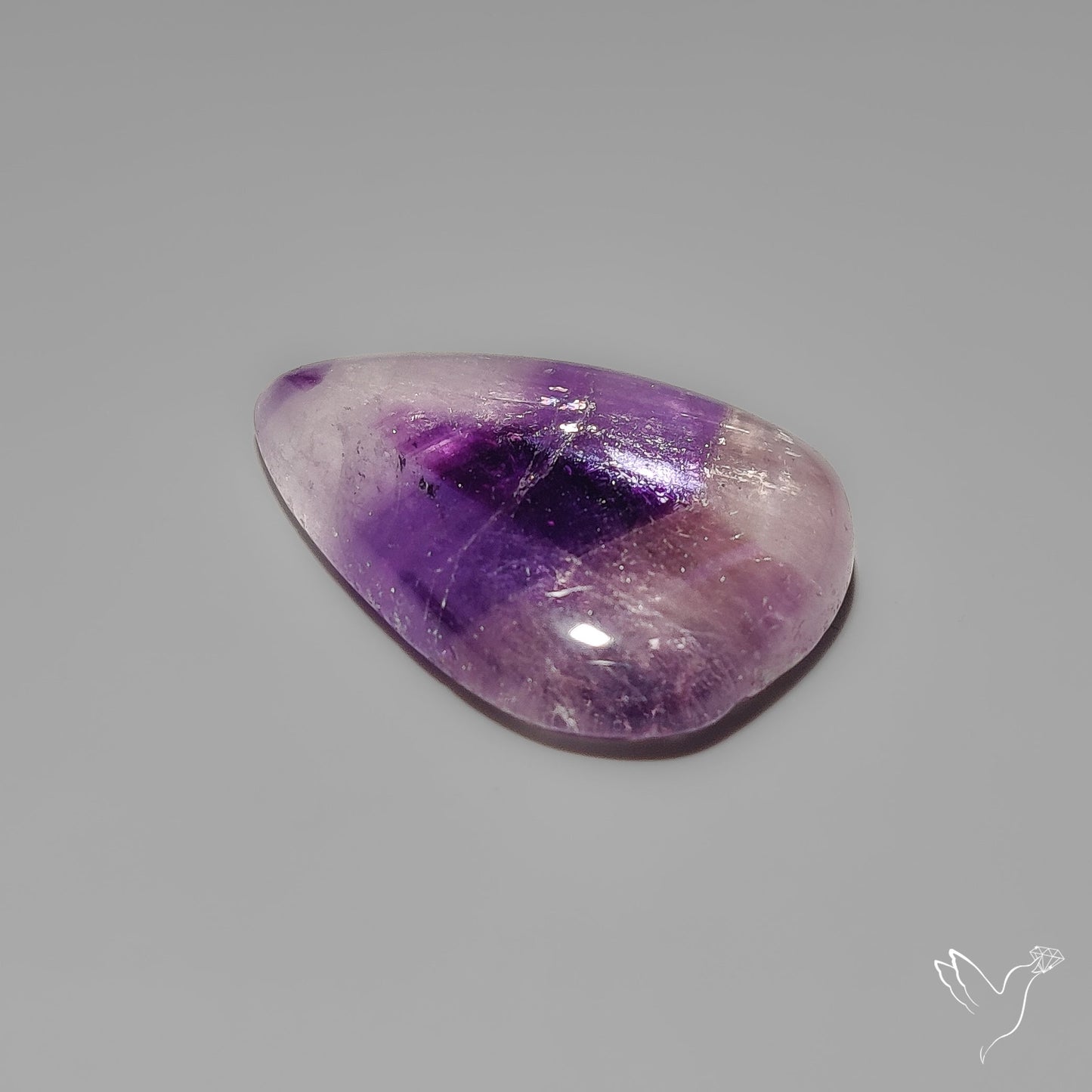 Amethyst Lace With Quartz Cabochon