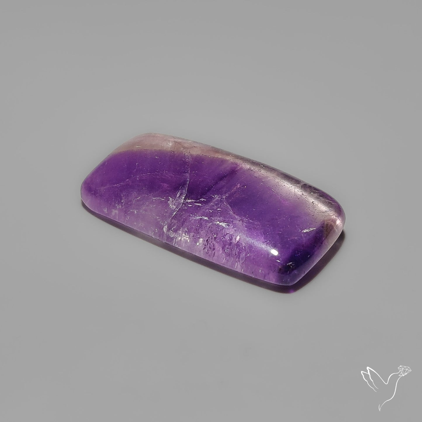 Amethyst Lace With Quartz Cabochon