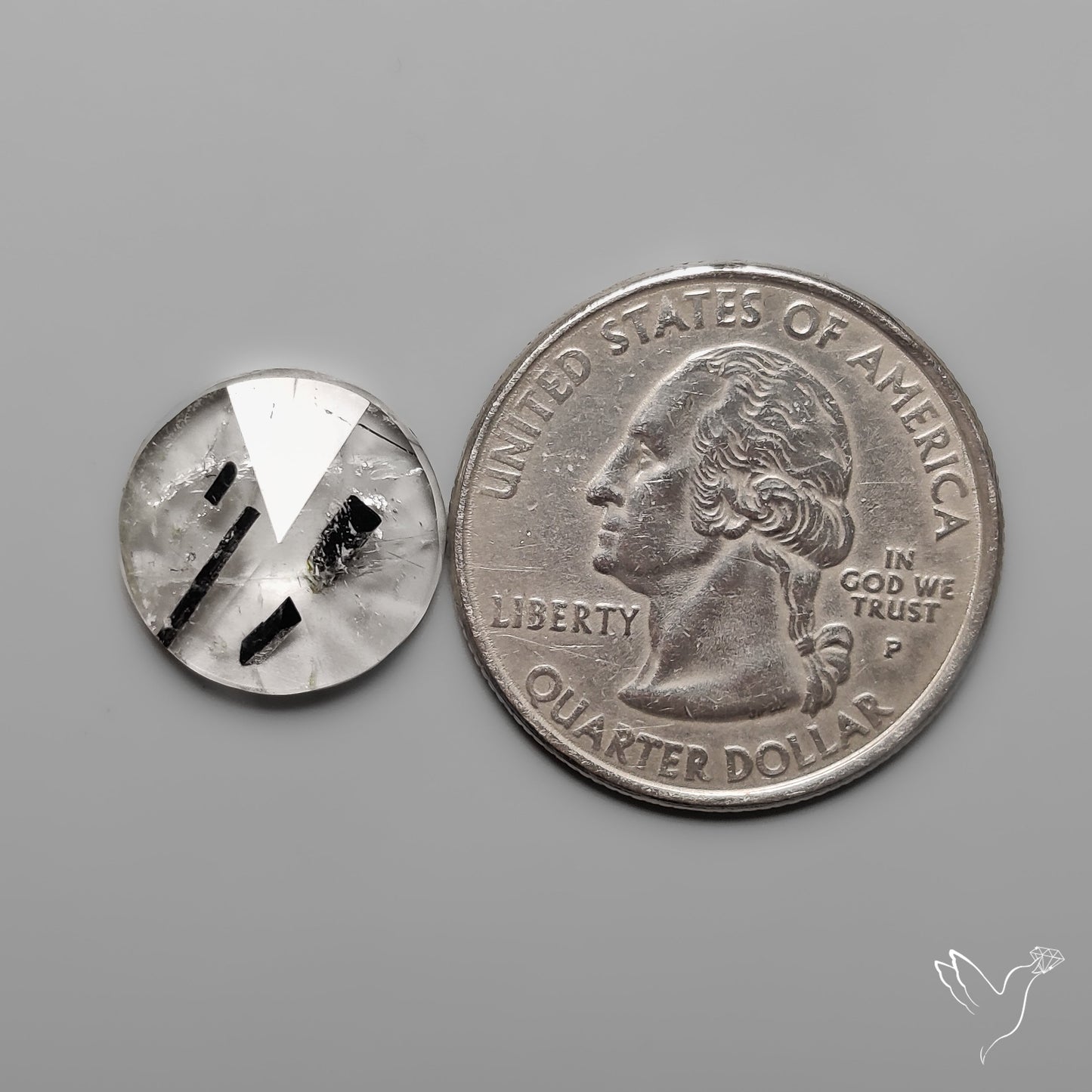 Step Cut Black Tourmalinated Quartz