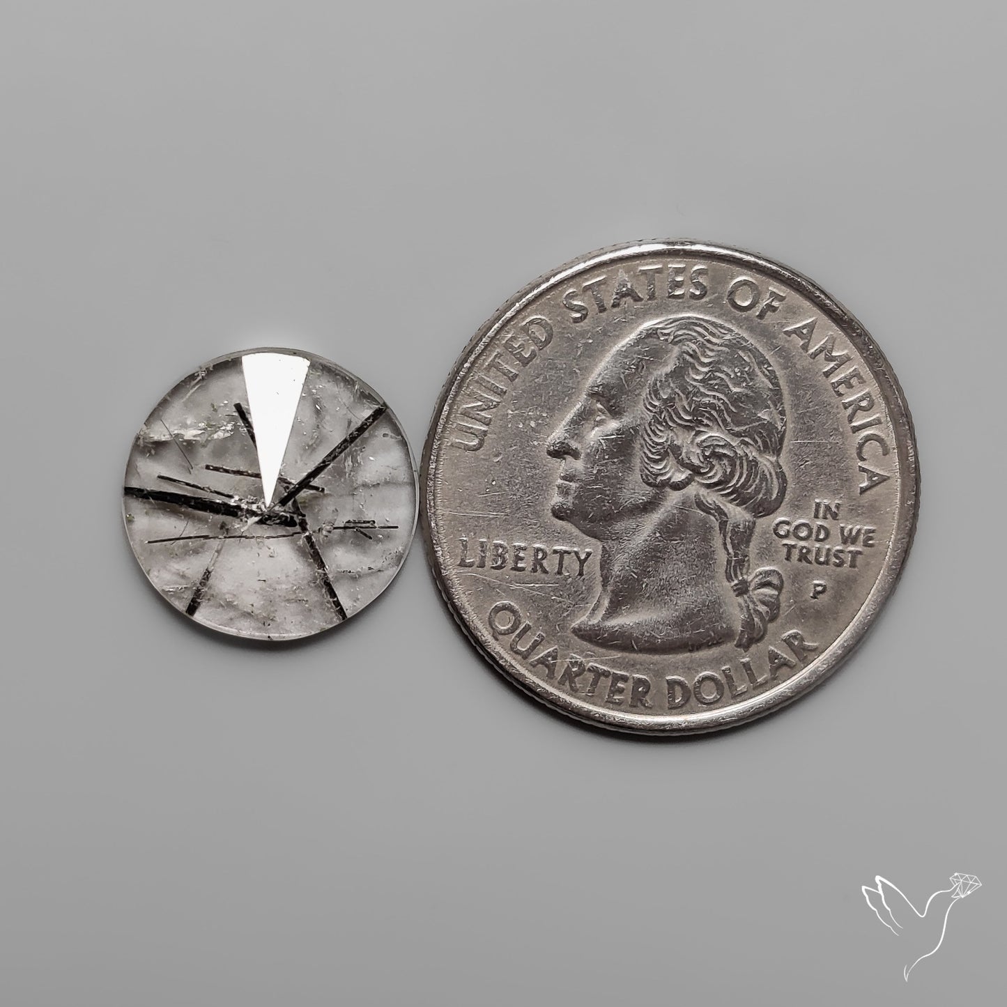 Step Cut Black Tourmalinated Quartz