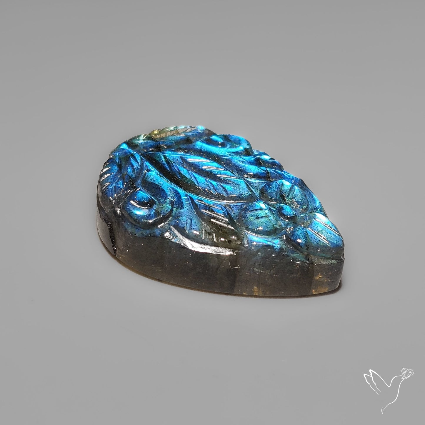 Labradorite Mughal Carving